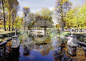 Jardin des tuileries paris france