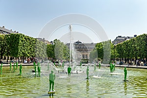 The Jardin du Palais-Royal was founded by the decision of Cardinal Richelieu to decorate his palace in Paris.