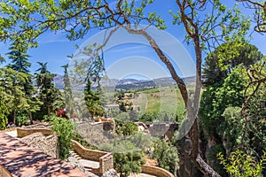 Jardines de Cuenca gardens in historic city Ronda