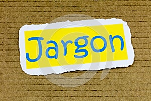 Jargon word communication slang dictionary lingo terminology