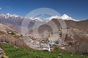 Jarkot village in mustang, Nepal.