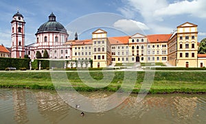 Jaromerice nad Rokytnou baroque and renaissance castle from 18th century, South Moravia, Czech Republic, Central Europe