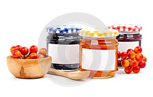 Jars of marmalade