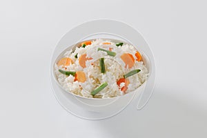 Jasmine rice with carrot and string beans