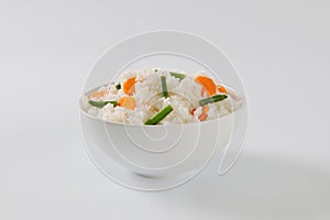 Jasmine rice with carrot and string beans