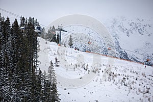 Jasna ski resort chair lift