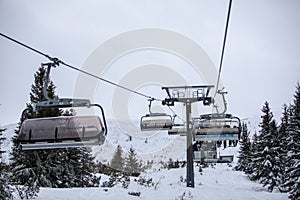 Jasna ski resort chair lift