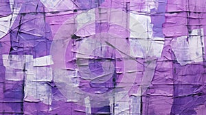 Jason Smith\'s Grungy Patchwork: A Pivot Of Purple Colored Art Paper