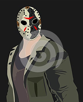 Jason Voorhees horror Portret