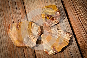 Jasper Rocks With Red and Yellow