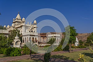 The Jaswant Thada mausoleum in Jodhpur, Rajasthan, India