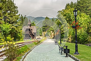 Jatape train station on the Sargan 8 -Sargan Eight - Sagarnska Osmica, Serbia.