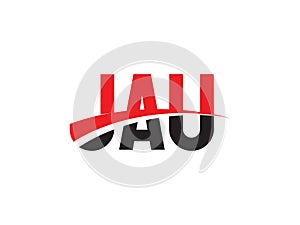 JAU Letter Initial Logo Design Vector Illustration