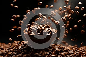 Java ballet flying coffee beans capture the dance of aromas