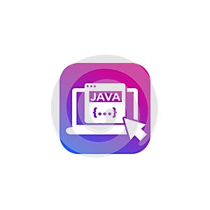 JAVA coding, programming icon