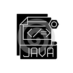 JAVA file black glyph icon