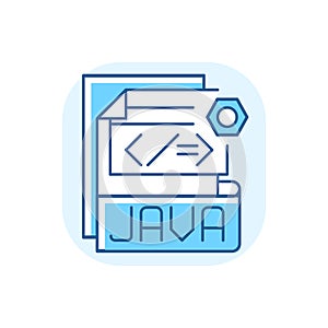 JAVA file blue RGB color icon