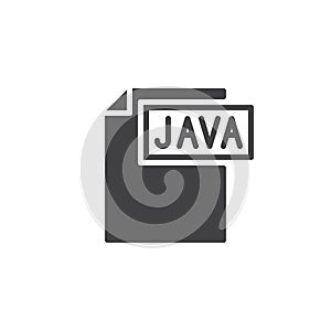 Java format document icon vector
