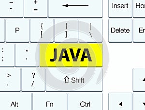Java yellow keyboard button