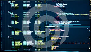 Java lines of code for website application. Script language for software development. Vue routes, java routes, vue js routes,
