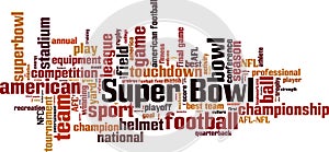Super Bowl word cloud