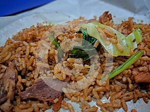 javanese fried rice made by traditional cook