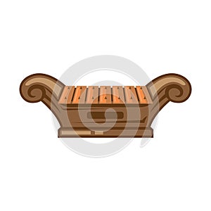 Javanese gamelan musical instruments icon vector element design template