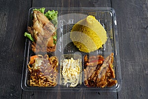 Javanese Rice Cone Dish called Tumpeng.