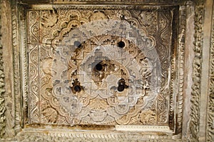 JAVARI TEMPLE, Mandapa - Ceiling, Eastern Group, Khajuraho, Madhya Pradesh, UNESCO World Heritage Site