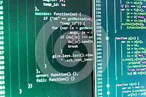 Javascript code in bracket software.