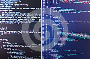 Javascript code in bracket software.