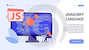 JavaScript concept landing page.