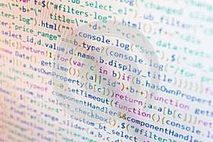 Javascript functions, variables, objects. Software development. Script procedure creating.