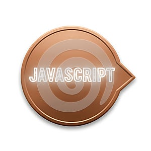 Javascript logo badge - programming and web development symbol