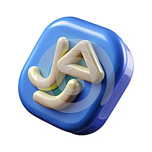 JavaScript Logo 3D Icon