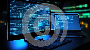 javascript web developer blue