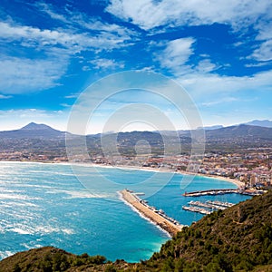 Javea in Alicante aerial view Valencian Community of spain photo