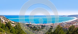 Javea panoramic in Alicante aerial view Valencian Community spain photo