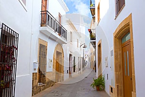 Javea Xabia old town streets in Alicante Spain photo