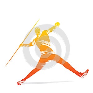 Javelin player design photo