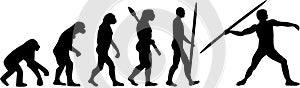 Javelin throw evolution