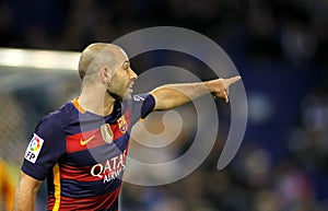 Javier Mascherano of FC Barcelona