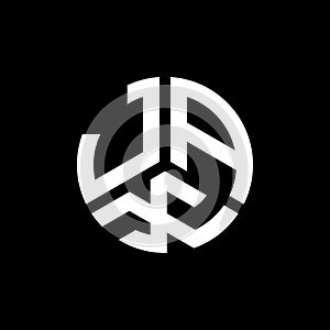 JAX letter logo design on white background. JAX creative initials letter logo concept. JAX letter design photo