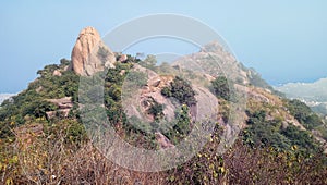 Jaychandi Pahar Hills, in Purulia, West Bengal, India.