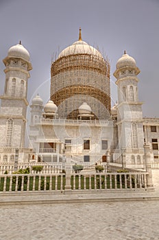 Jaygurudev Temple being refurbished in India photo