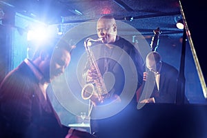 Jazz Band playing on Stage