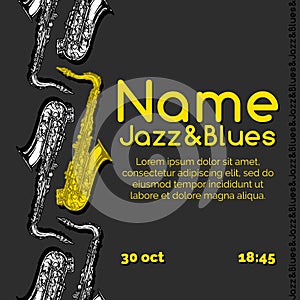 Jazz and blues poster