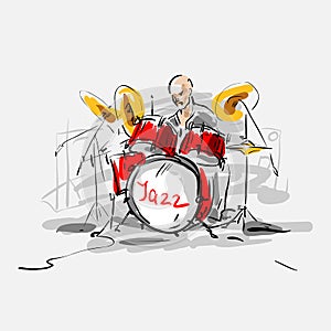 Jazz drummer.