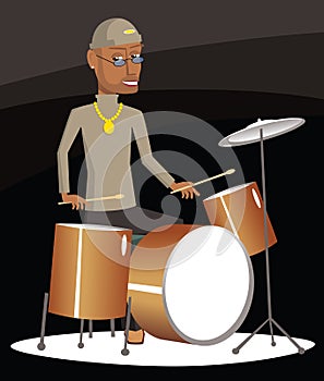 Jazz drummer