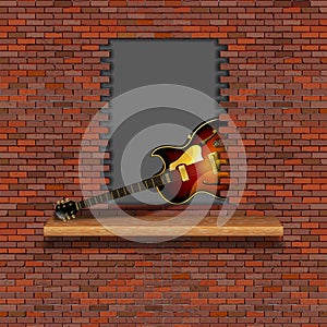 Jazz electric guitar failure brick wall